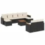Gartensofa-Set 10-teilig mit schwarzen synthetischen Rattankissen von , Gartensets - Ref: Foro24-3226406, Preis: 540,75 €, Ra...
