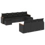 Garden sofa set 10 pieces with black synthetic rattan cushions by , Garden sets - Ref: Foro24-3226412, Price: 594,13 €, Disco...