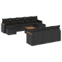 11-piece garden sofa set and black synthetic rattan cushions by , Garden sets - Ref: Foro24-3226419, Price: 637,10 €, Discoun...