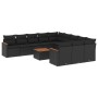Garden sofa set 12 pieces with black synthetic rattan cushions by , Garden sets - Ref: Foro24-3226433, Price: 727,48 €, Disco...