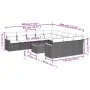 Garden sofa set 12 pieces with black synthetic rattan cushions by , Garden sets - Ref: Foro24-3226433, Price: 744,14 €, Disco...