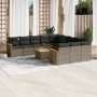 12-piece garden sofa set with gray synthetic rattan cushions by , Garden sets - Ref: Foro24-3226438, Price: 668,62 €, Discoun...