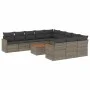 12-piece garden sofa set with gray synthetic rattan cushions by , Garden sets - Ref: Foro24-3226438, Price: 671,02 €, Discoun...