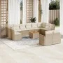 Garden sofa set with cushions 13 pieces beige synthetic rattan by , Garden sets - Ref: Foro24-3226450, Price: 889,35 €, Disco...