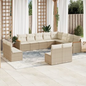 12-piece garden sofa set and brown synthetic rattan cushions by , Garden sets - Ref: Foro24-3226471, Price: 717,54 €, Discoun...