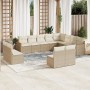 12-teiliges Gartensofa-Set und braune synthetische Rattankissen von , Gartensets - Ref: Foro24-3226471, Preis: 717,54 €, Raba...