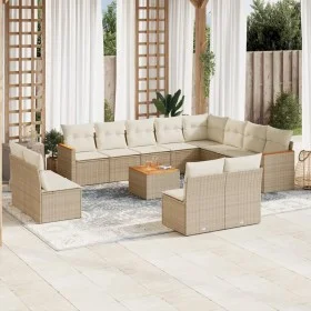 Gartensofa-Set mit Kissen, 13-teilig, beiges synthetisches Rattan von , Gartensets - Ref: Foro24-3226478, Preis: 878,22 €, Ra...