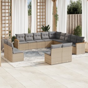 Garden sofa set with beige cushions mix 13 pieces PE rattan by , Garden sets - Ref: Foro24-3226486, Price: 780,11 €, Discount: %