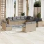 Garden sofa set with beige cushions mix 13 pieces PE rattan by , Garden sets - Ref: Foro24-3226486, Price: 805,22 €, Discount: %
