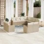 11-piece garden sofa set with beige synthetic rattan cushions by , Garden sets - Ref: Foro24-3226499, Price: 800,10 €, Discou...