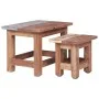 Stackable tables 2 units recycled solid table by vidaXL, Side tables - Ref: Foro24-283922, Price: 63,40 €, Discount: %