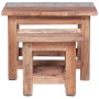 Stackable tables 2 units recycled solid table by vidaXL, Side tables - Ref: Foro24-283922, Price: 64,38 €, Discount: %