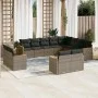 12-teiliges Gartensofa-Set mit grauen synthetischen Rattankissen von , Gartensets - Ref: Foro24-3226515, Preis: 785,64 €, Rab...