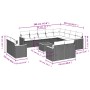 Gartensofa- und Kissenset 13-teilig aus schwarzem synthetischem Rattan von , Gartensets - Ref: Foro24-3226517, Preis: 893,09 ...