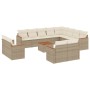 Garden sofa set with cushions 13 pieces beige synthetic rattan by , Garden sets - Ref: Foro24-3226520, Price: 868,02 €, Disco...