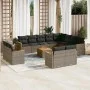 Garden sofa set with cushions 13 pieces gray synthetic rattan by , Garden sets - Ref: Foro24-3226522, Price: 822,36 €, Discou...