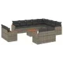 Garden sofa set with cushions 13 pieces gray synthetic rattan by , Garden sets - Ref: Foro24-3226522, Price: 822,36 €, Discou...