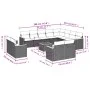 Garden sofa set with cushions 13 pieces gray synthetic rattan by , Garden sets - Ref: Foro24-3226522, Price: 822,36 €, Discou...