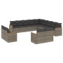 Gartensofa-Set mit Kissen, 13-teilig, graues synthetisches Rattan von , Gartensets - Ref: Foro24-3226529, Preis: 808,87 €, Ra...