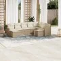 9-piece garden sofa set with beige synthetic rattan cushions by , Garden sets - Ref: Foro24-3226541, Price: 575,38 €, Discoun...