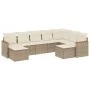 9-piece garden sofa set with beige synthetic rattan cushions by , Garden sets - Ref: Foro24-3226541, Price: 575,38 €, Discoun...