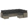 9-teiliges Gartenmöbel-Set und graue synthetische Rattankissen von , Gartensets - Ref: Foro24-3226543, Preis: 496,63 €, Rabat...