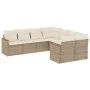 Garden sofa set with beige cushions 8 pcs PE rattan by , Garden sets - Ref: Foro24-3226555, Price: 548,07 €, Discount: %