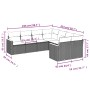 Gartensofa-Set mit beigen Kissen 8 Stück PE-Rattan von , Gartensets - Ref: Foro24-3226555, Preis: 517,55 €, Rabatt: %