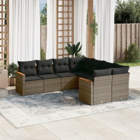 8-piece garden sofa set and gray synthetic rattan cushions by , Garden sets - Ref: Foro24-3226557, Price: 466,89 €, Discount: %