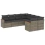 8-piece garden sofa set and gray synthetic rattan cushions by , Garden sets - Ref: Foro24-3226557, Price: 482,00 €, Discount: %