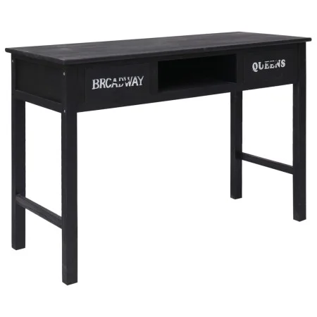 Black wooden console table 110x45x76 cm by vidaXL, Side tables - Ref: Foro24-284161, Price: 105,32 €, Discount: %