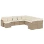 11-piece garden sofa set with beige synthetic rattan cushions by , Garden sets - Ref: Foro24-3226569, Price: 705,36 €, Discou...