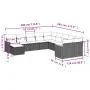 11-piece garden sofa set with beige synthetic rattan cushions by , Garden sets - Ref: Foro24-3226569, Price: 705,36 €, Discou...