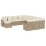 12-teiliges Gartensofa-Set und braune synthetische Rattankissen von , Gartensets - Ref: Foro24-3226583, Preis: 769,73 €, Raba...