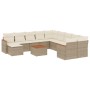 12-piece garden sofa set and brown synthetic rattan cushions by , Garden sets - Ref: Foro24-3226576, Price: 712,93 €, Discoun...