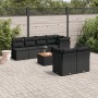 Set de sofás de jardín y cojines 8 piezas ratán sintético negro de , Conjuntos de jardín - Ref: Foro24-3255845, Precio: 512,60 €