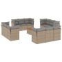 Garden sofa set with beige cushions mix 13 pieces PE rattan by , Garden sets - Ref: Foro24-3255870, Price: 922,60 €, Discount: %