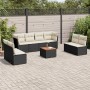 8-piece garden sofa set and black synthetic rattan cushions by , Garden sets - Ref: Foro24-3255909, Price: 486,23 €, Discount: %