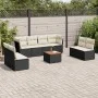 8-piece garden sofa set and black synthetic rattan cushions by , Garden sets - Ref: Foro24-3255909, Price: 480,65 €, Discount: %