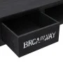 Black wooden console table 110x45x76 cm by vidaXL, Side tables - Ref: Foro24-284161, Price: 105,32 €, Discount: %
