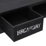 Mesa consola de madera negra 110x45x76 cm de vidaXL, Mesas auxiliares - Ref: Foro24-284161, Precio: 106,08 €, Descuento: %