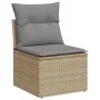 Gartensofa-Set mit beigem Kissenmix, 5-teilig aus PE-Rattan von , Gartensets - Ref: Foro24-3255954, Preis: 327,21 €, Rabatt: %