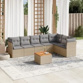 Garden sofa set with beige cushions mix 8 pieces PE rattan by , Garden sets - Ref: Foro24-3256010, Price: 505,18 €, Discount: %