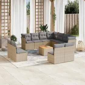 Garden sofa set with beige cushions mix 12 pieces PE rattan by , Garden sets - Ref: Foro24-3256038, Price: 750,15 €, Discount: %