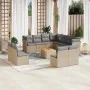 Garden sofa set with beige cushions mix 12 pieces PE rattan by , Garden sets - Ref: Foro24-3256038, Price: 750,15 €, Discount: %