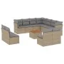 Garden sofa set with beige cushions mix 12 pieces PE rattan by , Garden sets - Ref: Foro24-3256038, Price: 750,15 €, Discount: %