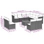 Gartensofa-Set mit beigem Kissenmix, 12 Stück PE-Rattan von , Gartensets - Ref: Foro24-3256038, Preis: 749,92 €, Rabatt: %