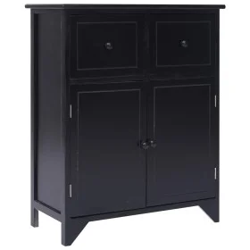 Black paulownia wood auxiliary cabinet 60x30x75 cm by vidaXL, Sideboards - Ref: Foro24-284105, Price: 138,71 €, Discount: %