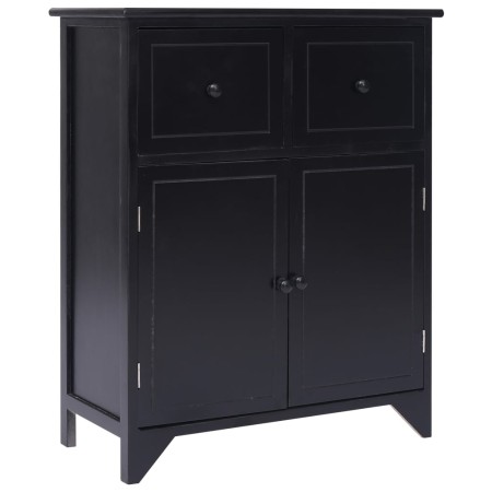 Black paulownia wood auxiliary cabinet 60x30x75 cm by vidaXL, Sideboards - Ref: Foro24-284105, Price: 132,64 €, Discount: %