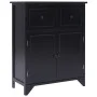 Beistellschrank aus schwarzem Paulownia-Holz, 60 x 30 x 75 cm von vidaXL, Sideboards - Ref: Foro24-284105, Preis: 138,70 €, R...